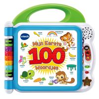 VTech Kinderboek Mijn Eerste 100 Woordjes blauw - thumbnail