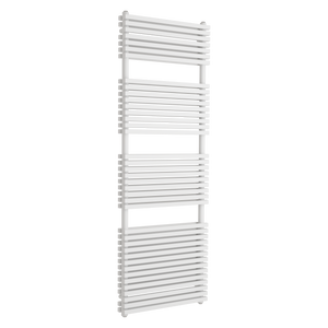 Vipera Vesuvio dubbele handdoekradiator 60 x 180 cm elektrische verwarming hoogglans wit zij- en middenaansluiting 2.500W, weerstand inbegrepen