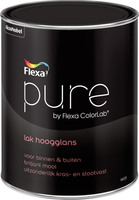 flexa pure lak hoogglans donkere kleur 0.5 ltr