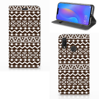 Huawei P Smart Plus Hoesje met Magneet Aztec Brown