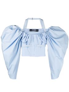 Jacquemus blouse à manches bouffantes - Bleu