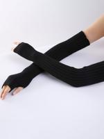 Eenvoudig Warm Halve vinger Handschoenen