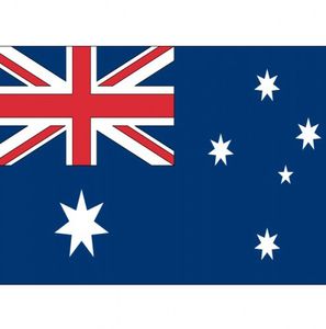 20x Stickertjes van vlag Australie 10 cm   -