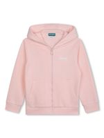 Kenzo Kids hoodie en coton à logo imprimé - Rose