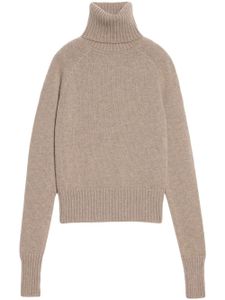 AMI Paris pull en laine vierge à col roulé - Tons neutres