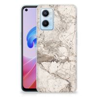 OPPO A96 | OPPO A76 TPU Siliconen Hoesje Marmer Beige - thumbnail