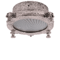 Industriële Plafonnière Toscane 30 cm 1 Lichts Ruw Nickel