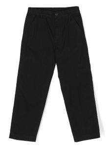 Diesel Kids pantalon chino à logo brodé - Noir