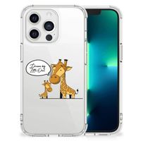 Apple iPhone 13 Pro Stevig Bumper Hoesje Giraffe