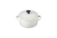 Le Creuset Mini Cocotte van aardewerk, 250 ml, diameter 10 cm, meringue, 71901107160100