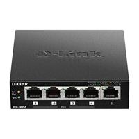 D-Link Switch 5 poorten Ethernet 10/100 Mbps met POE ideaal voor het delen van verbinding en netwerk Small Office Home Office (DES-1005P)