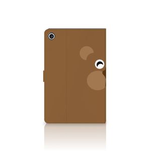 Lenovo Tab M10 Plus 3rd Gen 10.6 inch Hippe Tablet Hoes Bear Brown