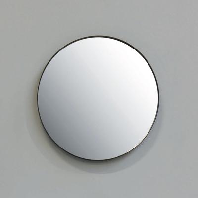 Badkamerspiegel Bliss Rond 60x60cm Aluminium Omlijsting Mat Zwart