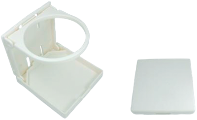 Allpa Kunststof Drankhouder, Klapbaar, A=104mm, B=98mm, C=94mm,wit Default