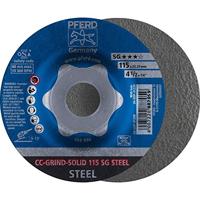 Pferd 64185115 slijpschijven CC-Grind-Solid 115 SG STEEL