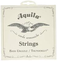 Aquila 68U Bass Ukelele Snaren Thundergut, GDAE, Tuning Stabiliteit [Set van 4] Wit