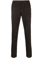 DONDUP pantalon chino à coupe droite - Marron