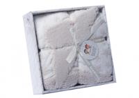 Gamberritos babydeken sterren 80 x 110 cm fleece beige/wit