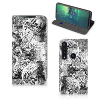 Mobiel BookCase Motorola G8 Plus Skulls Angel