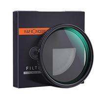 K&F Concept NANO-X variabele ND-filter, variabel ND-dimbereik, ND2-ND32, MRC Nano-coating, geen X-vormig ongelijk (echt binnenlands product) (62 mm, NANO-X NDX2-32)