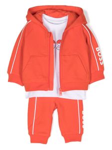 BOSS Kidswear survêtement à logo imprimé - Rouge