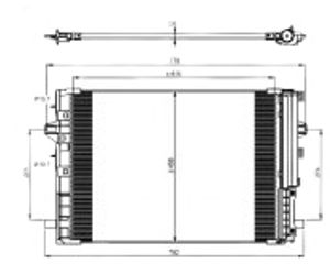 Condensor, airconditioning 350081