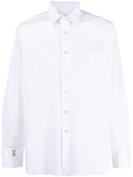 Billionaire chemise slim à logo brodé - Blanc