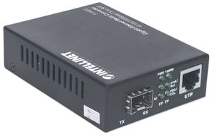 Intellinet 510493 netwerk media converter 1000 Mbit/s Zwart