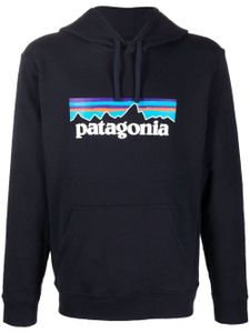 Patagonia hoodie à logo imprimé - Bleu