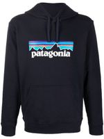 Patagonia hoodie à logo imprimé - Bleu - thumbnail