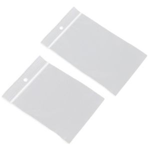 200x Plastic zakjes met gripsluiting 55 x 65 mm en 40 x 60 mm   -