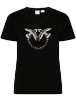 PINKO t-shirt Love Birds à ornements - Noir