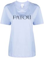 Patou t-shirt en coton biologique à logo imprimé - Bleu