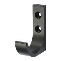 Mantelh.0149 eenvoudig A.51,5mm Alu.zwart geanodiseerd. H.65mm HERMETA