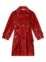 Dolce & Gabbana Kids trench ceinturé à boutonnière croisée - Rouge