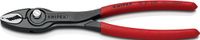 Knipex Frontgrijptang | lengte 200 mm | gepolijst kunststof mantel | zwart gefosfateerd | 1 stuk - 82 01 200 - 82 01 200