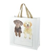 Shoppingbag kiekeboe hond / kat assorti (40X14X40 CM) - thumbnail