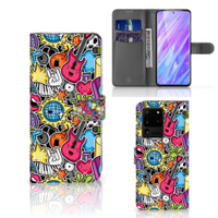 Samsung Galaxy S20 Ultra Wallet Case met Pasjes Punk Rock