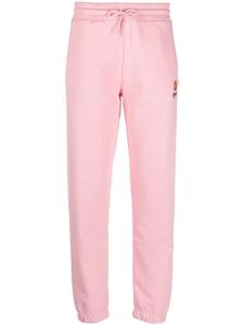 Kenzo pantalon de jogging à logo brodé - Rose