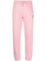 Kenzo pantalon de jogging à logo brodé - Rose - thumbnail