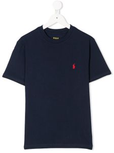 Ralph Lauren Kids t-shirt à logo brodé - Bleu