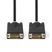 DVI-Kabel | DVI-D 24+1-Pins Male | DVI-D 24+1-Pins Male | 2560x1600 | Verguld | 3.0 m | PVC | Antrac - thumbnail