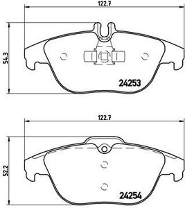 Remblokkenset, schijfrem BREMBO XTRA LINE P50068X