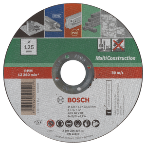 Bosch Accessoires Doorslijpschijf Multi 125 X1 Recht - 2609256307