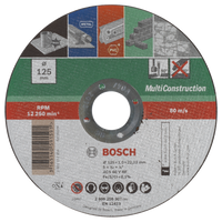 Bosch Accessoires Doorslijpschijf Multi 125 X1 Recht - 2609256307 - thumbnail