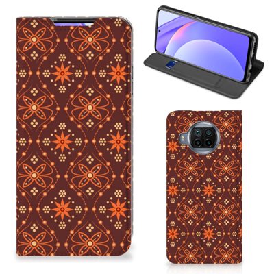 Xiaomi Mi 10T Lite Hoesje met Magneet Batik Brown Xiaomi Mi 10T Lite Hoesje met Magneet Batik Brown