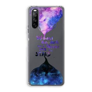 Stars quote: Sony Xperia 10 III Transparant Hoesje