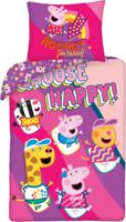 Peppa Pig Dekbedovertrek Choose Happy 140 x 200 cm katoen - thumbnail