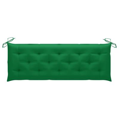 vidaXL Tuinbankkussen 150x50x7 cm stof groen