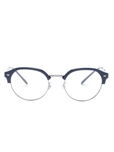 Ray-Ban lunettes de vue à monture demi-cerclée - Bleu